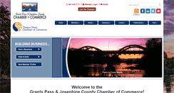 Desktop Screenshot of grantspasschamber.org